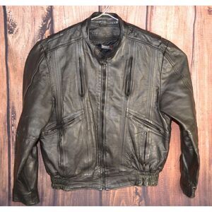 Thinsulate Barneys Leather‎ Black Jacket Womens Size 2XL Biker Motorcycle Style